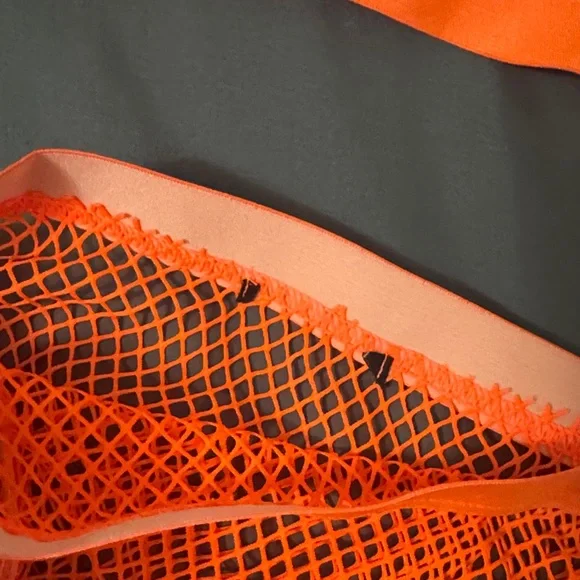 Bright Orange Fishnet Set - Picture 8 of 9
